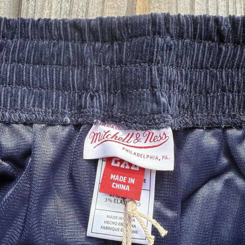 Men’s Mitchell & Ness Fred Segal Corduroy Tearaway Pants Navy Size 2XL $218 - Picture 7 of 14